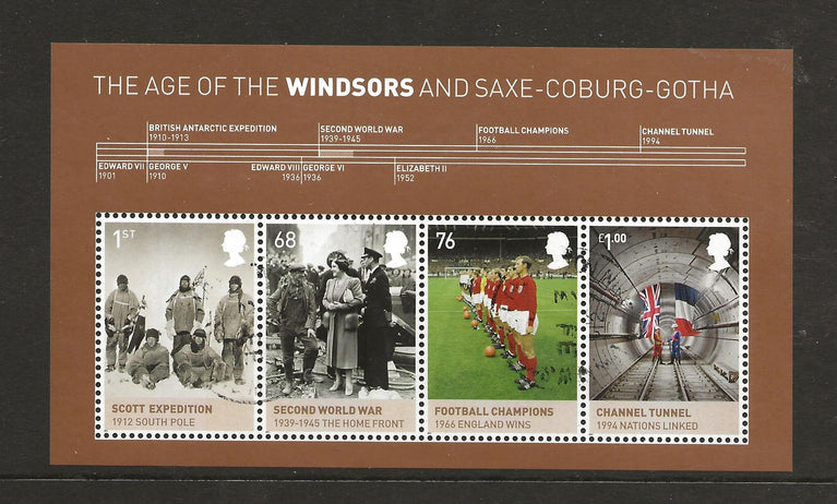 GB 2012 MS3270 Age of the Windsors Royal Mail Miniature Sheet VFU