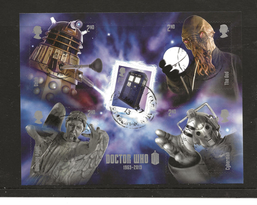 GB 2013 MS3451 Doctor Who Royal Mail Miniature Sheet VFU