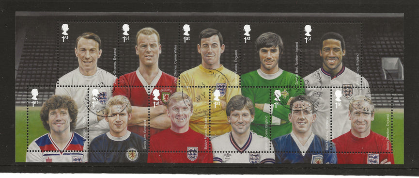 GB 2013 MS3474 2013 Football Heroes Royal Mail Miniature Sheet VFU