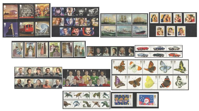 GB 2013 Commemorative Year Collection 11 Sets U/M - FACE VALUE £142+