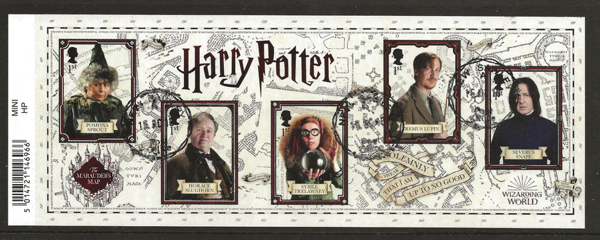 GB 2018 MS4151 Harry Potter Barcoded Miniature Sheet VFU