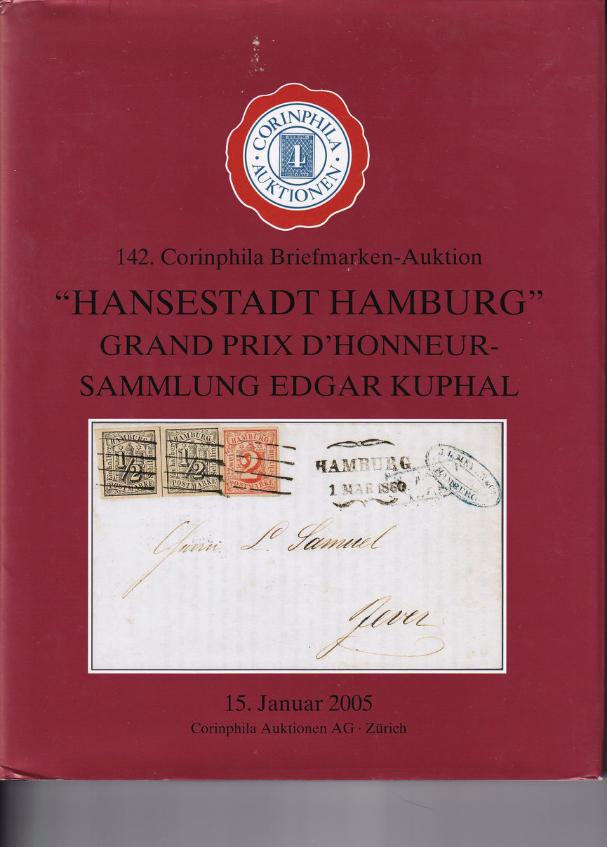 CORINPHILA 142 HANSESTADT HAMBURG GRAND PRIX D'HONNEUR SAMMLUNG EDGAR KUPHAL