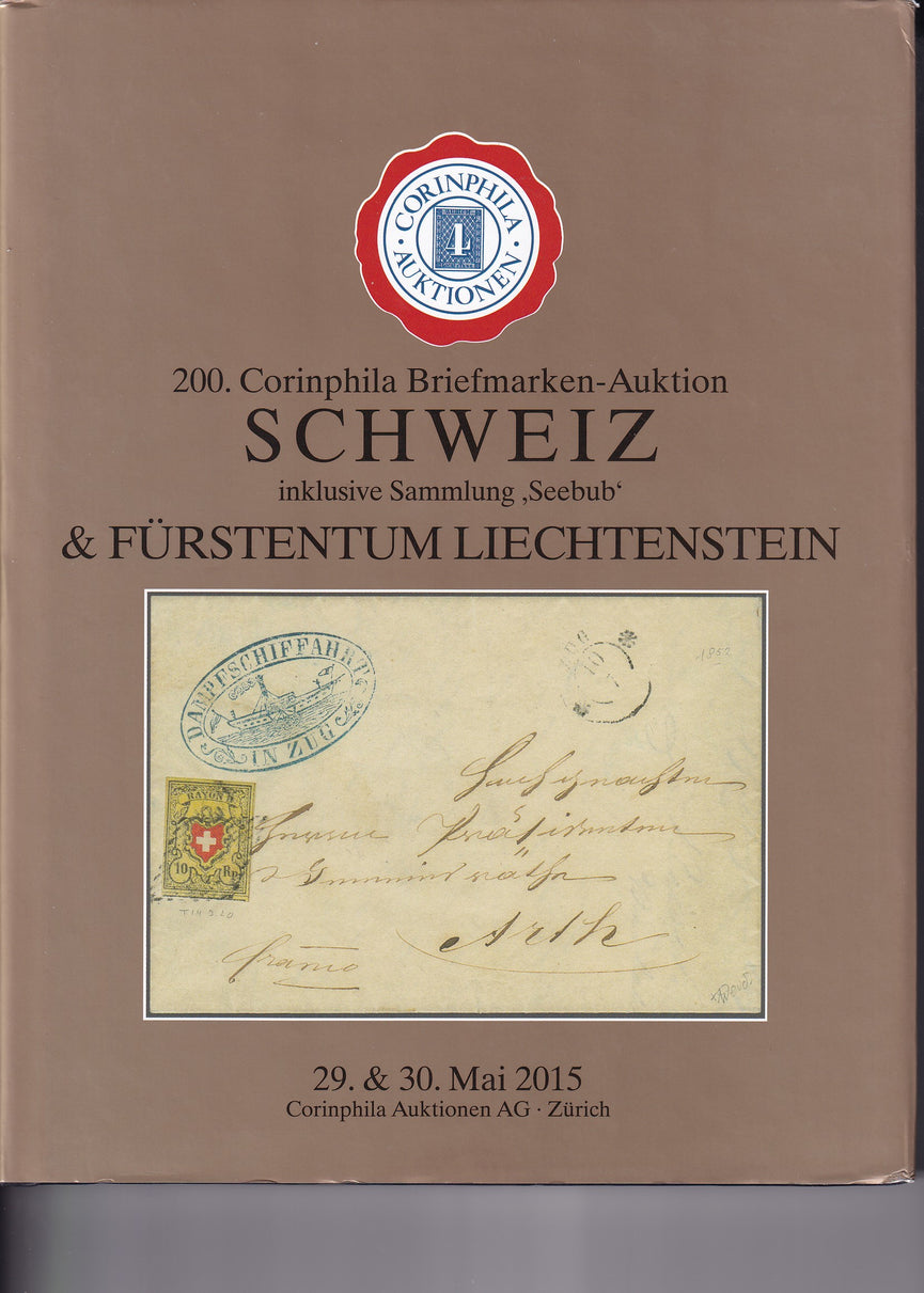 CORINPHILA 200 SWITZERLAND  and later issues, incl. Airmails