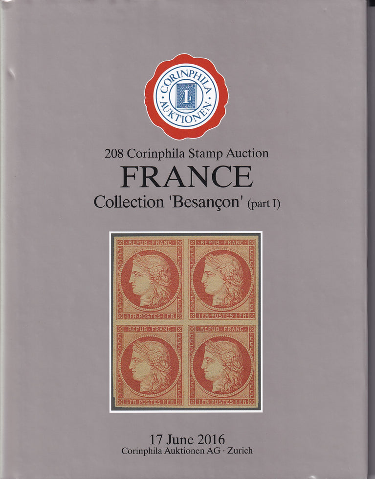 CORINPHILA 208 FRANCE  The Besancon Collection Part 1