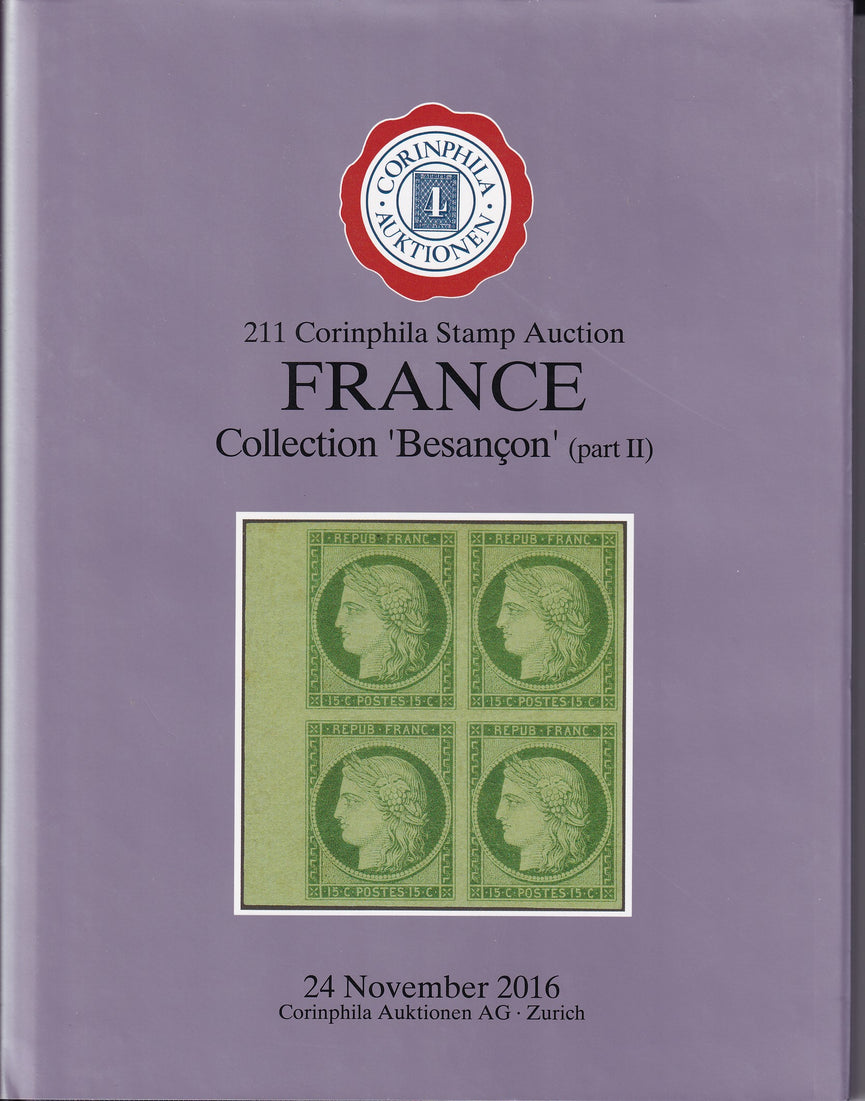 CORINPHILA 211 FRANCE  The Besancon Collection Part2