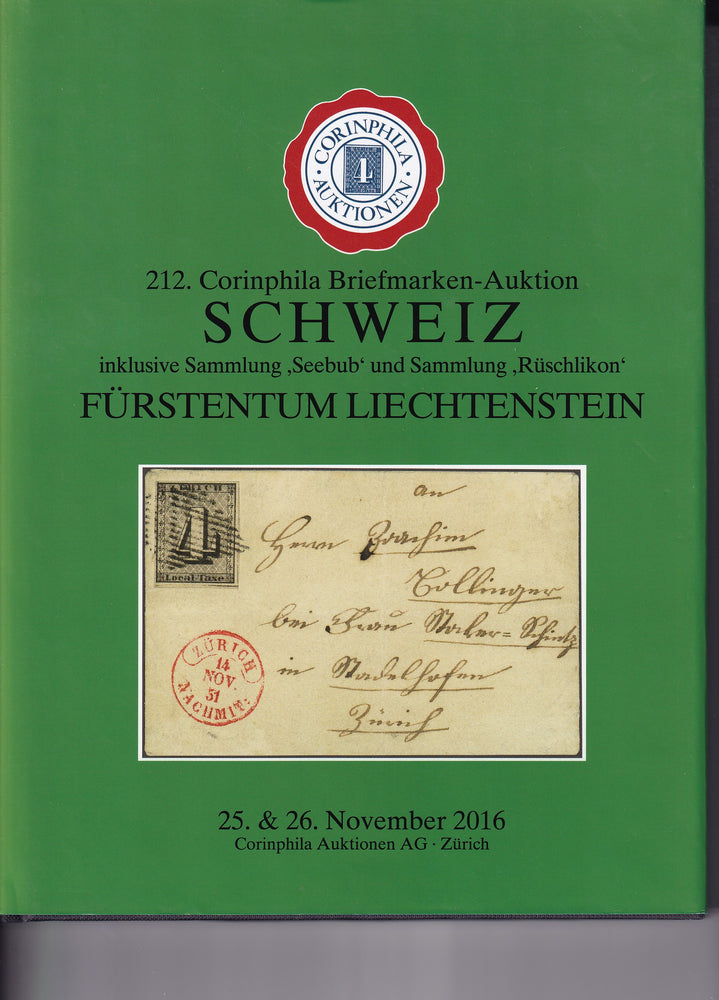 CORINPHILA 212 CLASIC SWITZERLAND & LIECHTENSTEIN