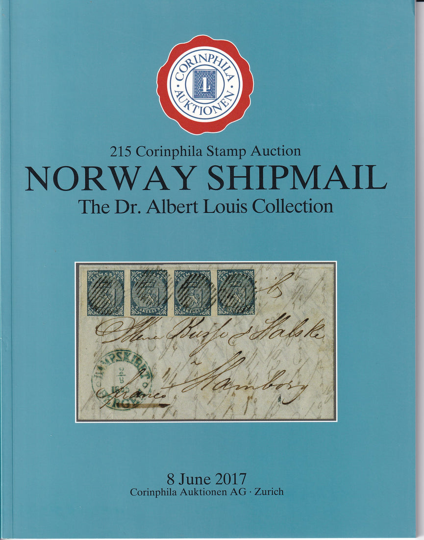 CORINPHILA 215 NORWAY SHIPMAIL The Dr. Albert Louis Collection