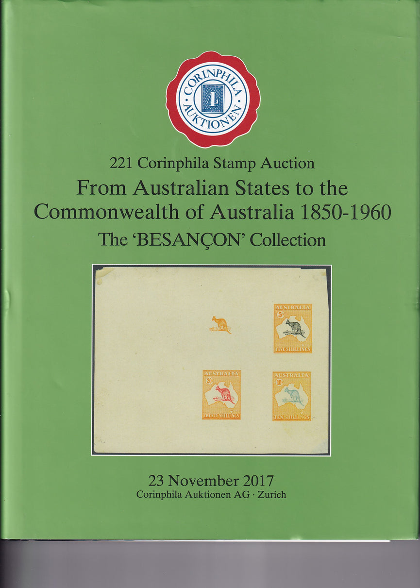 CORINPHILA 221 Australian States to the Commonwealth of Australia 1850 -1960