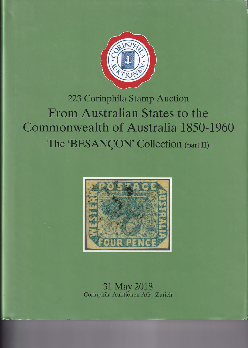 CORINPHILA 223 Australian States to the Commonwealth of Australia 1850 -1960