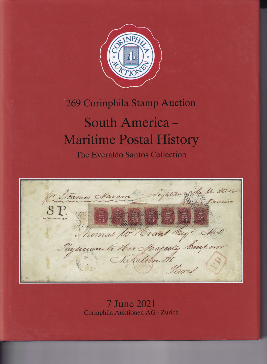 CORINPHILA 269 South America Maritime Postal History Eseraldo Santos Collection