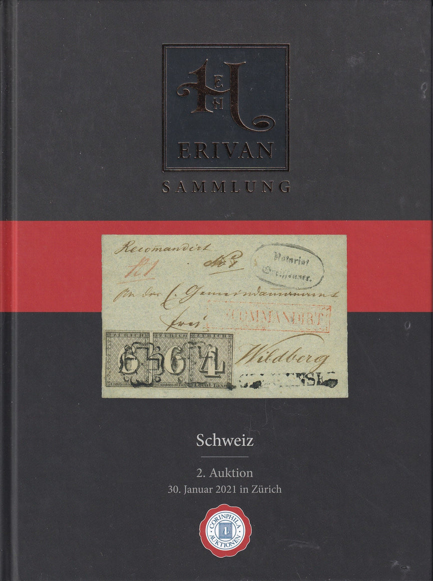 CORINPHILA 262 ERIVAN COLLECTION - Schweiz 2nd Auction 30th Jan 2021 in Zurich