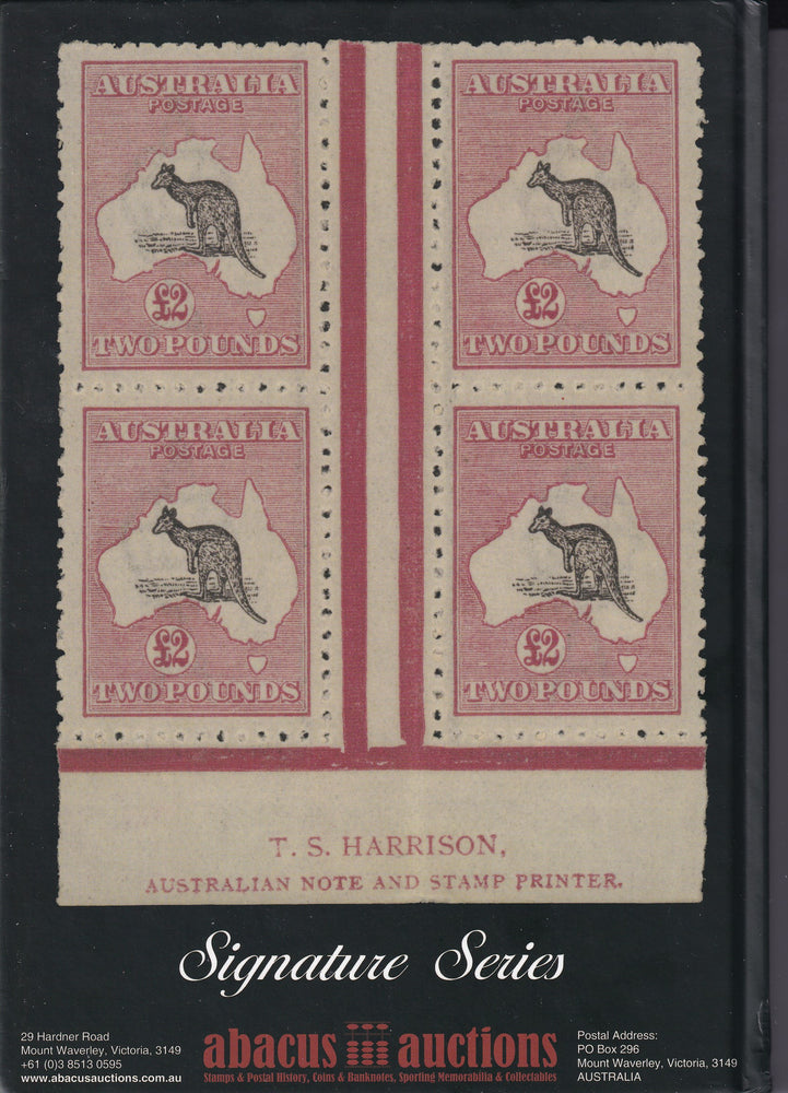 Abacus Auctions 246 The  Artemis Collection of Kangaroo & Map Rarities