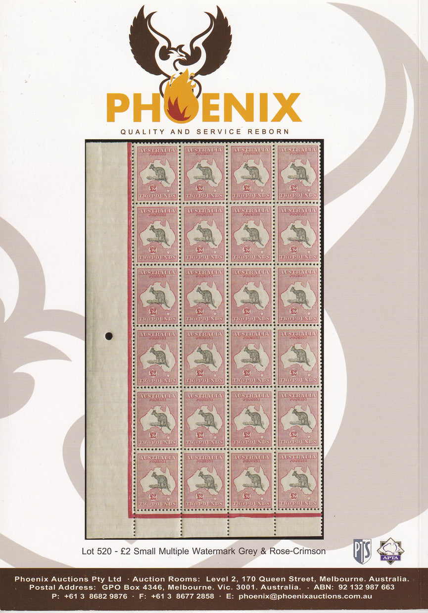 Phoenix Auctions 20 The Stuart Hardy Collection Part 2 Kangaroo & Maps Issues