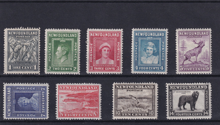 CANADA/NEWFOUNDLAND 1941/4 SG 276-289 MM Cat £60