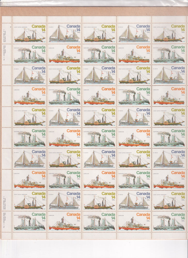 CANADA 1978 Full Pane of 50 In Pack Ice Vessels #779a MNH