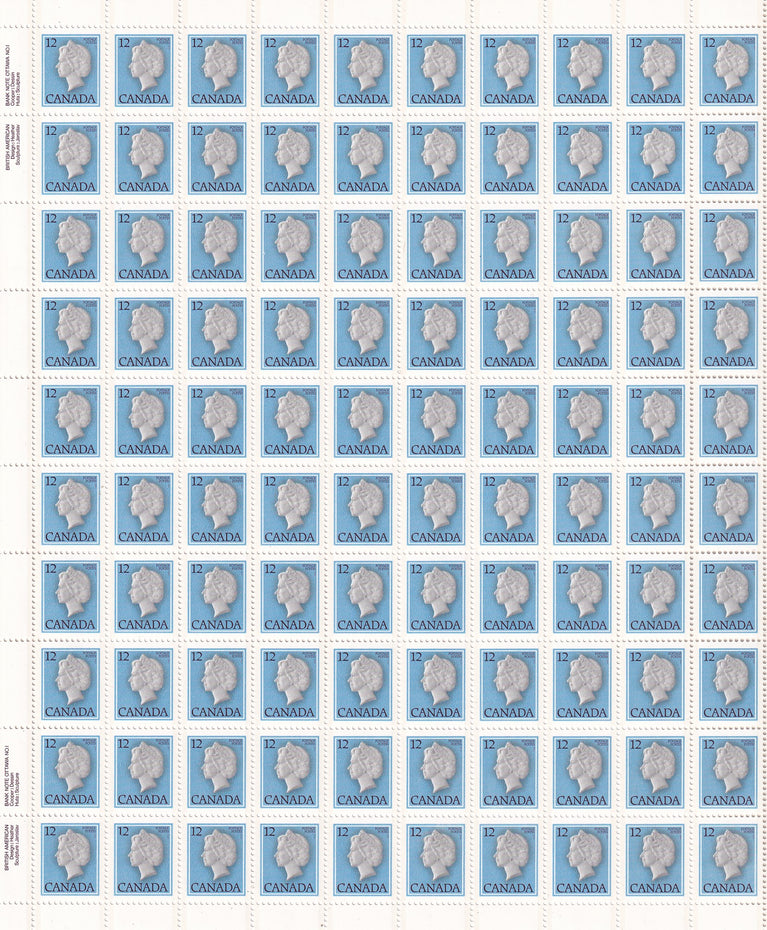 CANADA 1977 Full Pane of 100 12c Definitive #713 MNH