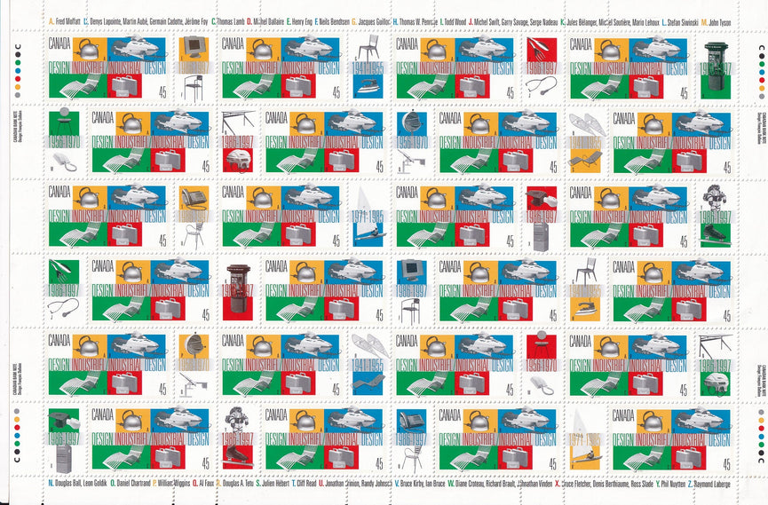 CANADA 1997 Full Pane of 24 45c Industrial Designs SG 1741 #1654 MNH