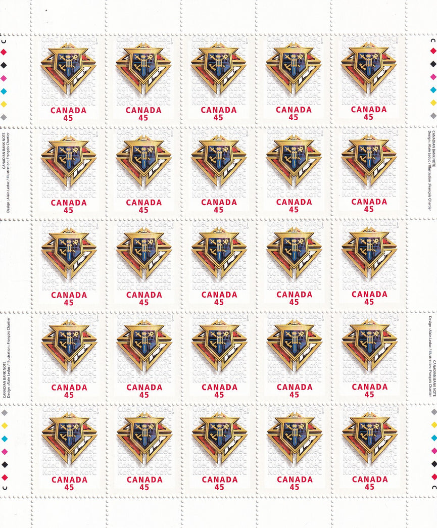 CANADA 1997 Full Pane of 25 45c Knights of Columbus SG 1743 #1656 MNH