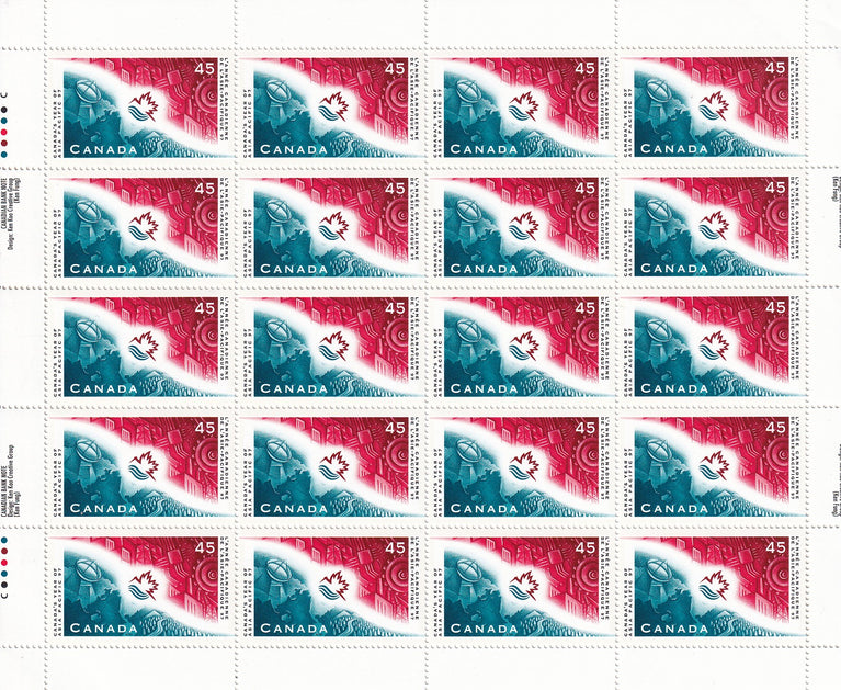 CANADA 1997 Full Pane of 20 45c Canada's Year of Asia Pacific SG 1745 #1658 MNH