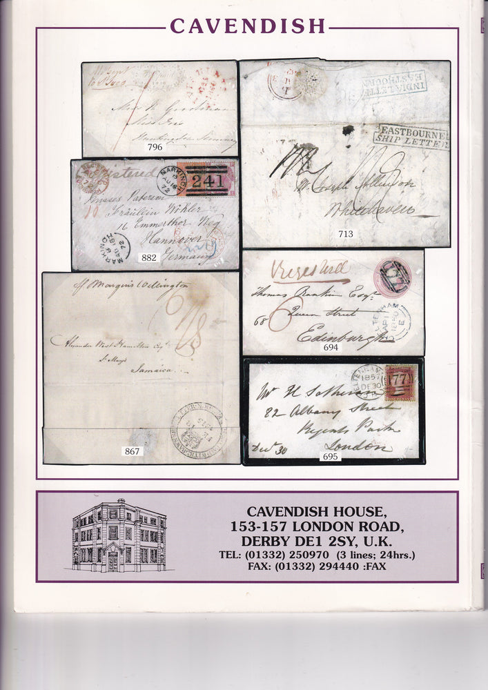 CAVENDISH 1997 SALE 532/533 WORLDWIDE AUCTION with BRITISH NORTH AMERICA & AFRICA