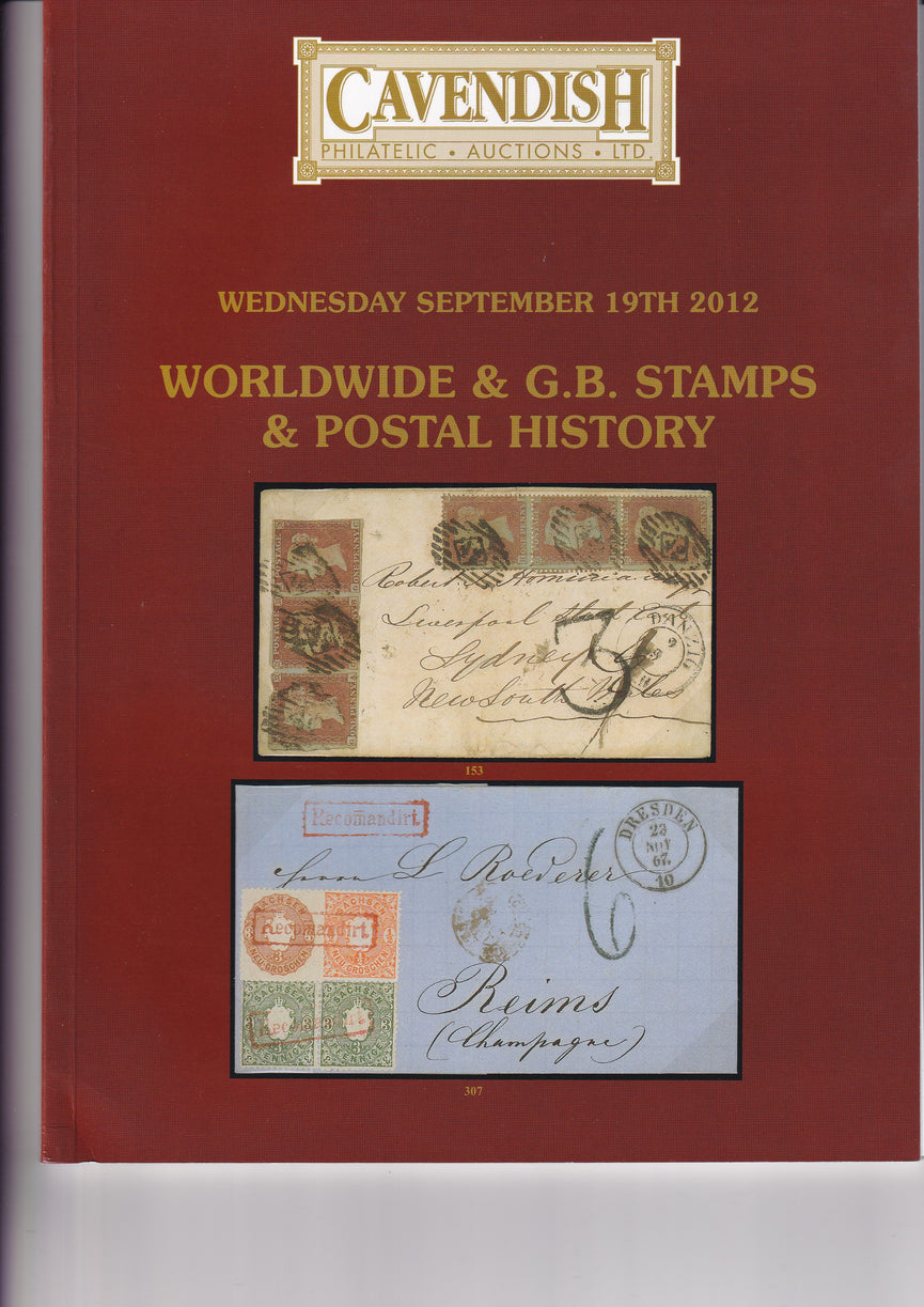 CAVENDISH 754 SEP 19th 2012 WORLDWIDE & G.B. STAMPS & POSTAL HISTORY