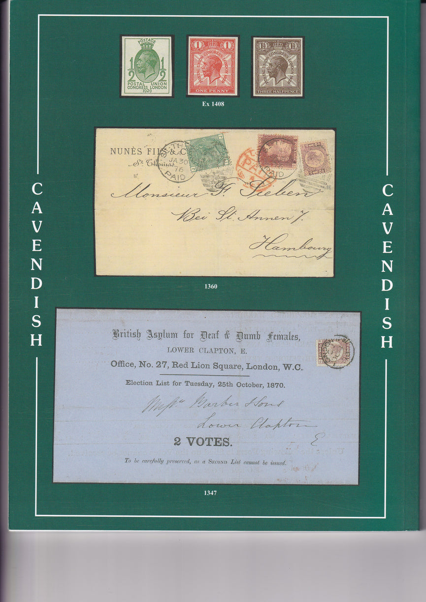 CAVENDISH 2014 SALE 764 MAR 12th & 13th WORLDWIDE & G.B. STAMPS & POSTAL HISTORY