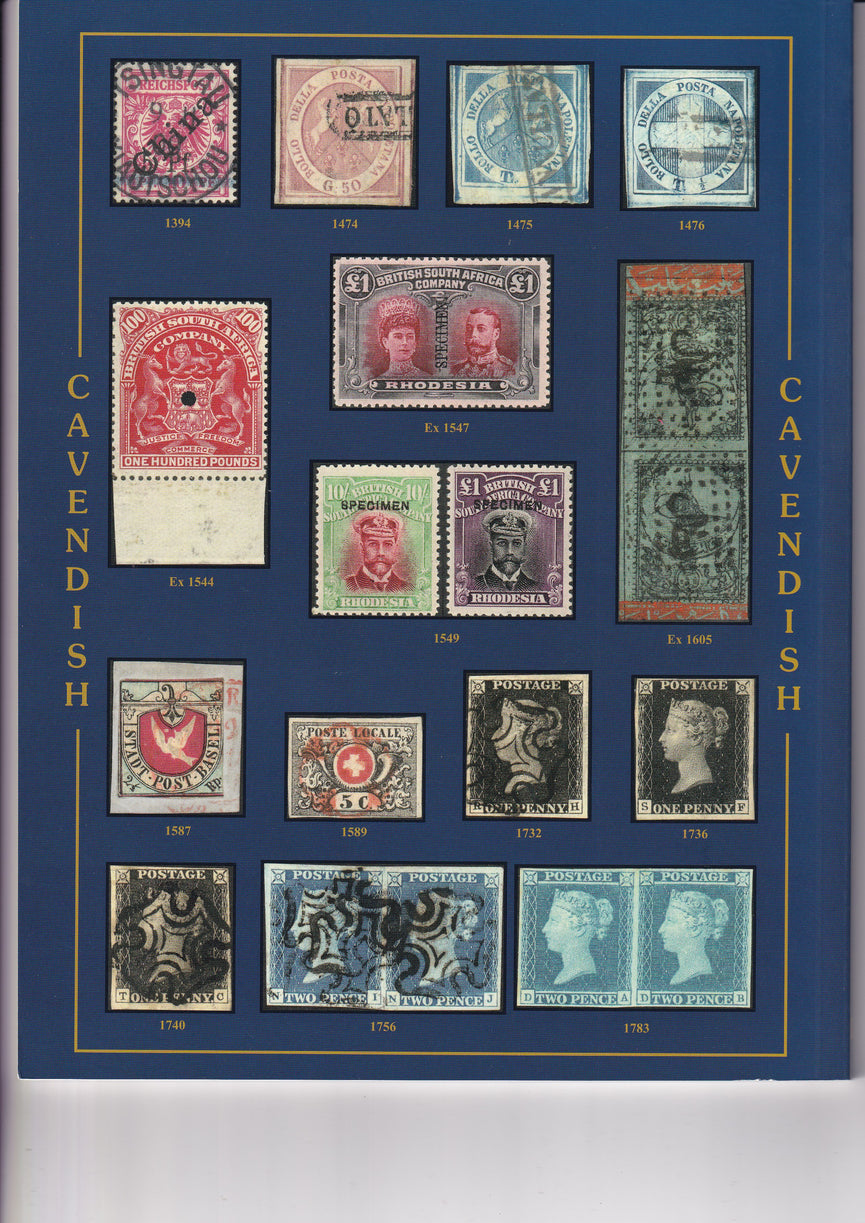 CAVENDISH 2014 SALE 773 DEC 4th WORLDWIDE & G.B. STAMPS & POSTAL HISTORY