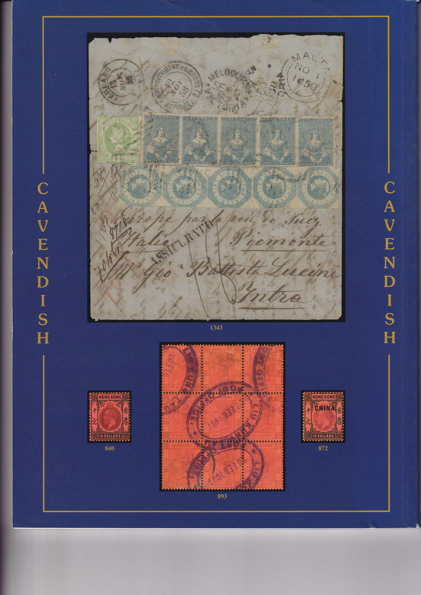 CAVENDISH 2014 SALE 770 SEP 11th & 12th WORLDWIDE & G.B. STAMPS & POSTAL HISTORY