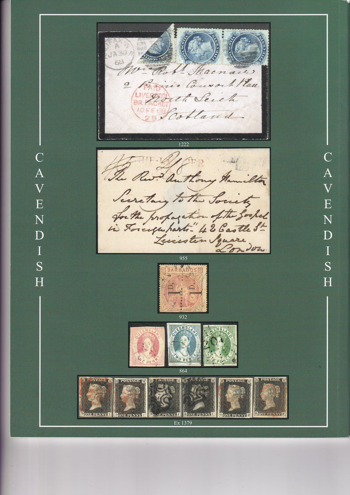 CAVENDISH 2015 SALE 778 JUN 4th WORLDWIDE & G.B. STAMPS & POSTAL HISTORY