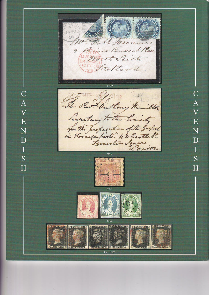 CAVENDISH 2015 SALE 778 JUN 4th WORLDWIDE & G.B. STAMPS & POSTAL HISTORY
