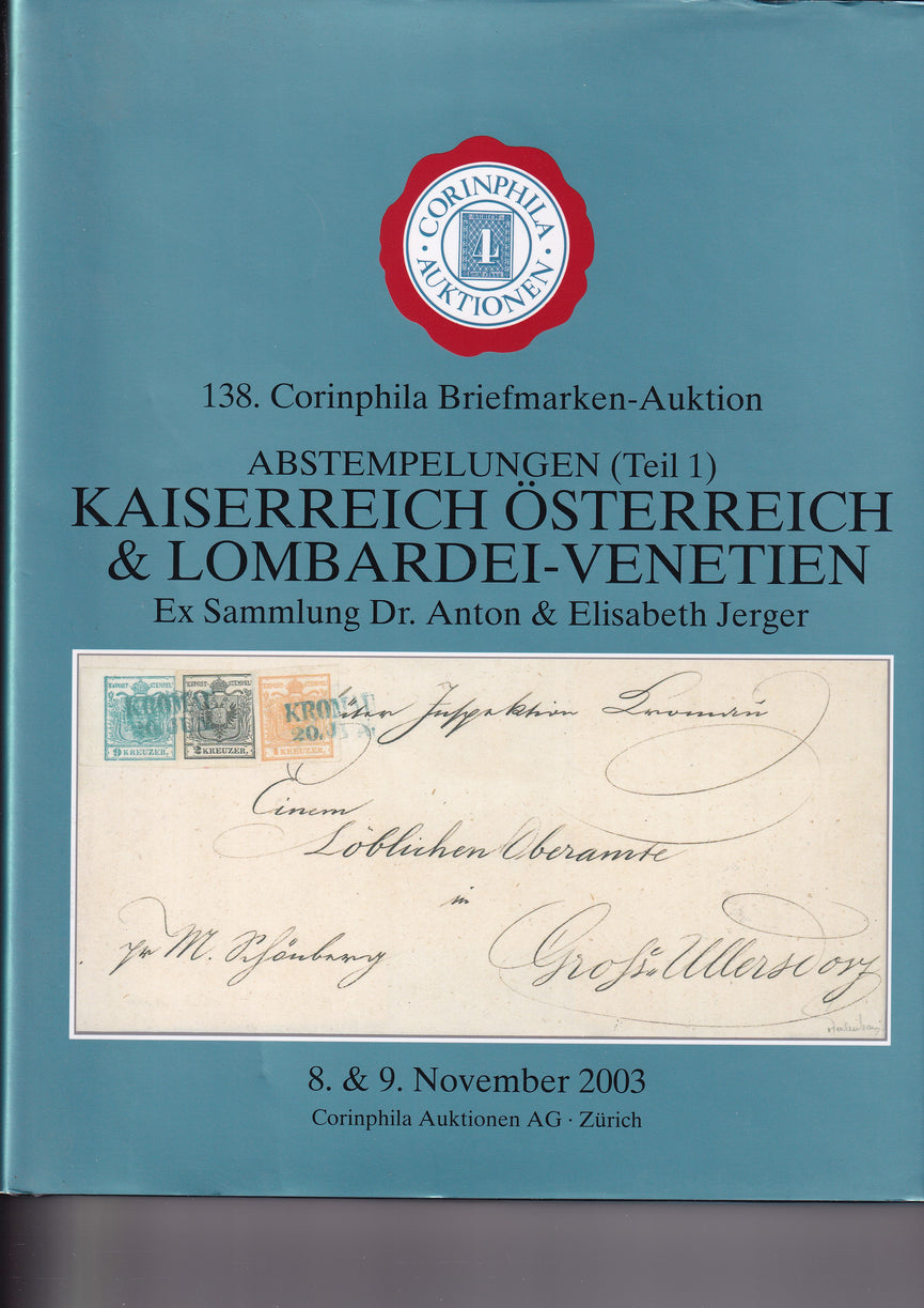 CORINPHILA 138 KAISERREICH OSTERREICH & LOMARDEU-VENETIEN