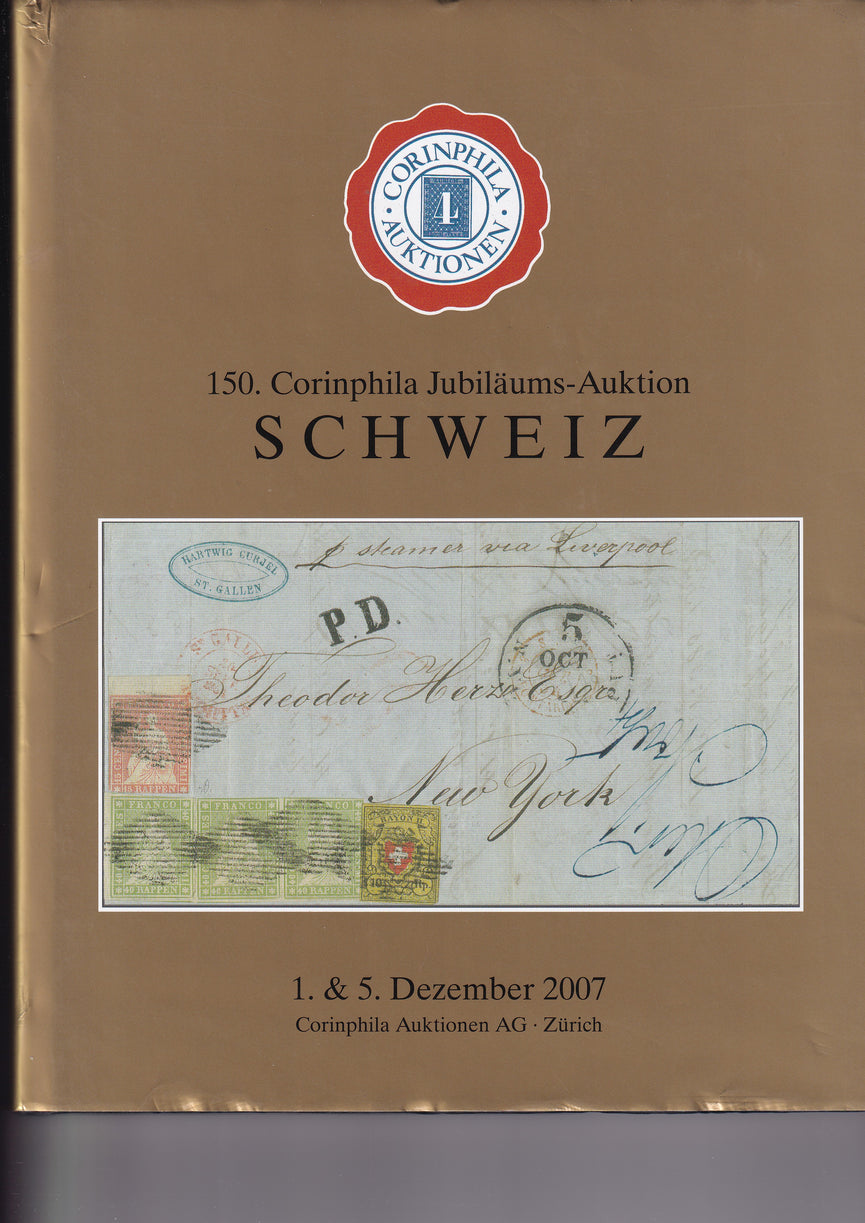 CORINPHILA 150 SWITZERLAND "JUBILAUMS"