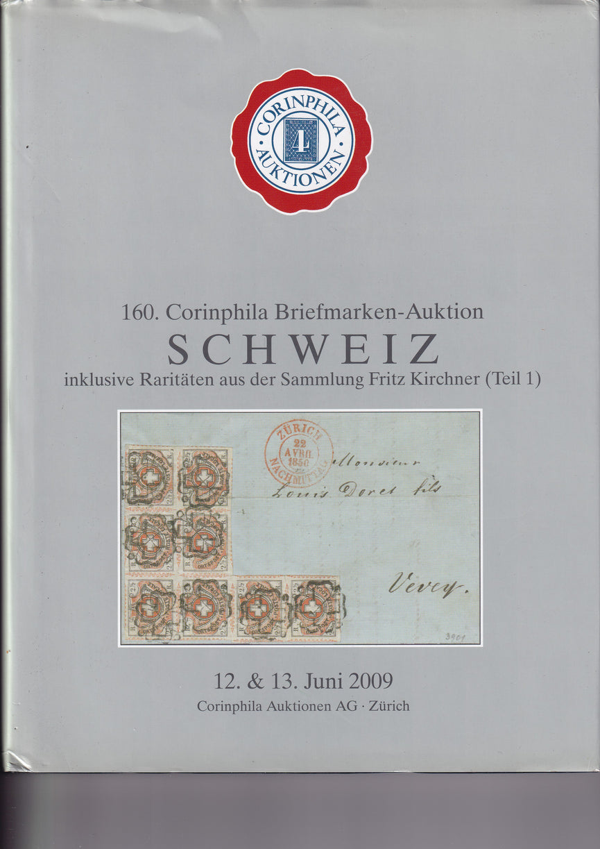CORINPHILA 160 SWITZERLAND FRITZ KIRSHNER RARITIES COLLECTION