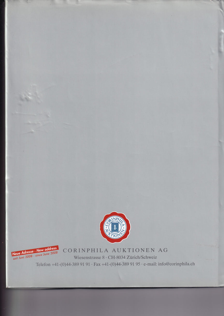 CORINPHILA 160 SWITZERLAND FRITZ KIRSHNER RARITIES COLLECTION