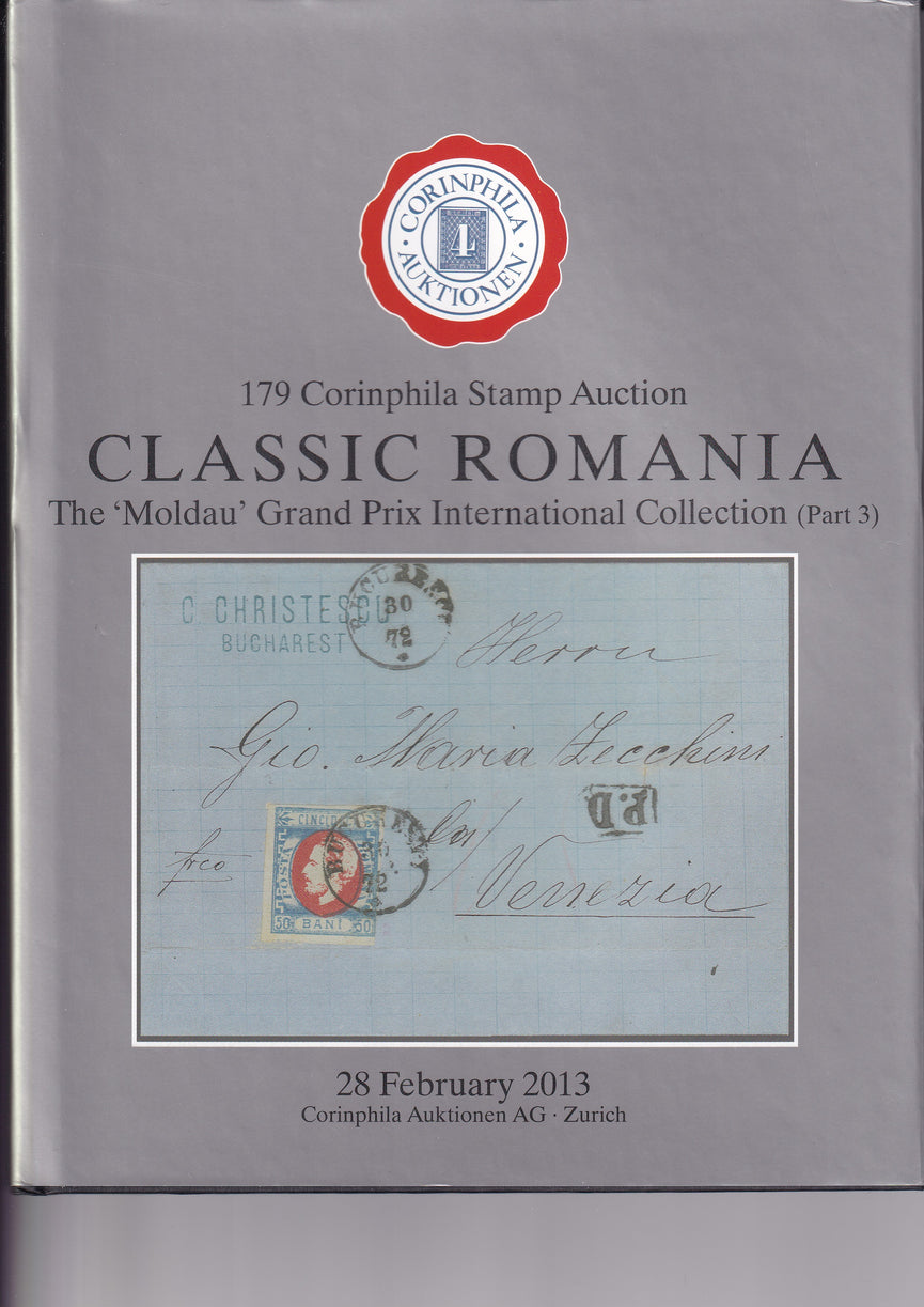CORINPHILA 179 CLASSIC ROMANIA THE "MOLDAU" GRAND PRIX COLLECTION PART III