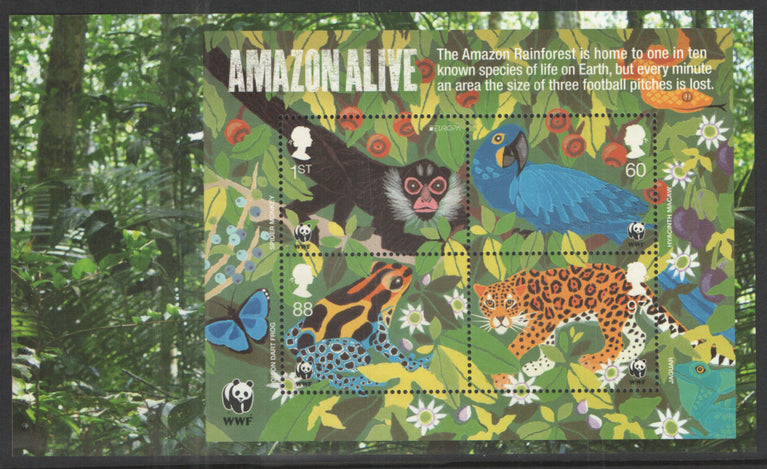 GB 2011 SG MS3172a 1st Class, 60p, 88p and 97p Commemorative's From DX52 ( WWF )