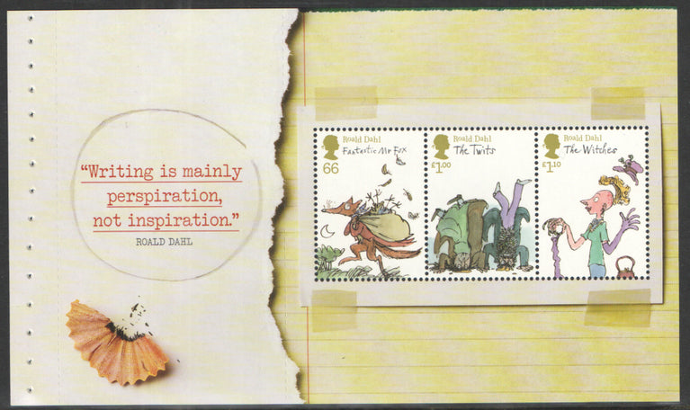 GB 2012 SG 3255a 68p, £1.00 and £1.10 Commemorative's From DY3. ( Roald Dahl )