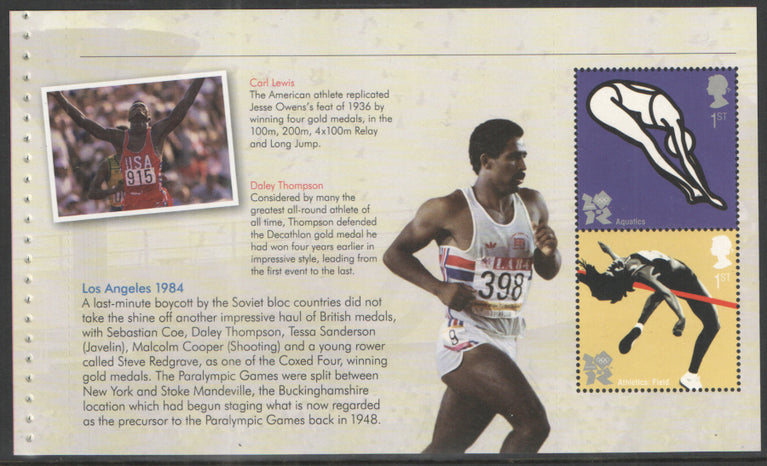 GB 2012 SG 2984b Olympic/ Paralympic Commemorative's From DY5