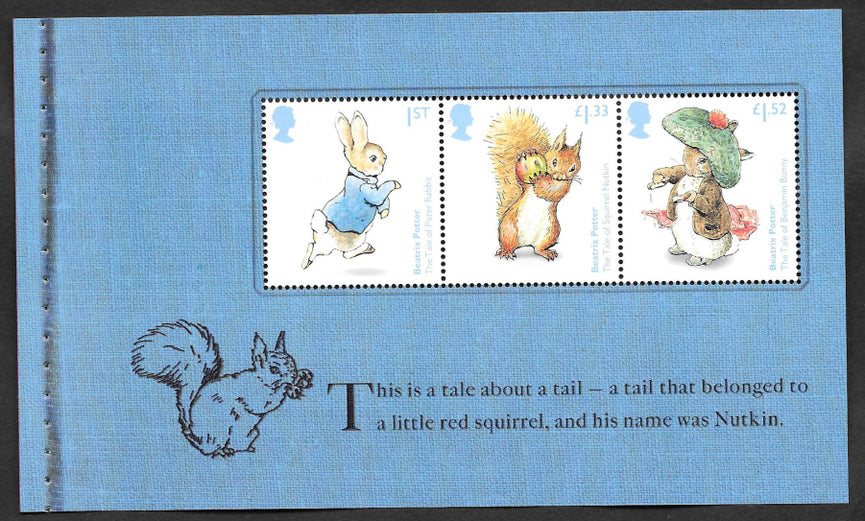 GB 2017 SG 3856b Beatrix Potter Commemorative's From DY19