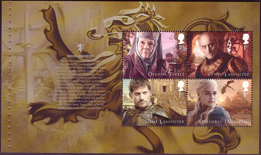 GB 2018 SG 4036b Game of Thrones Commemorative's From DY24