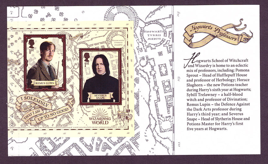 GB 2018 SG 4164a  & 4167a Harry Potter Commemorative's From DY27