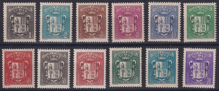 FRENCH ANDORRA SG F83 - F96 (Part Set Missing F88 & F92) 1936 MNH