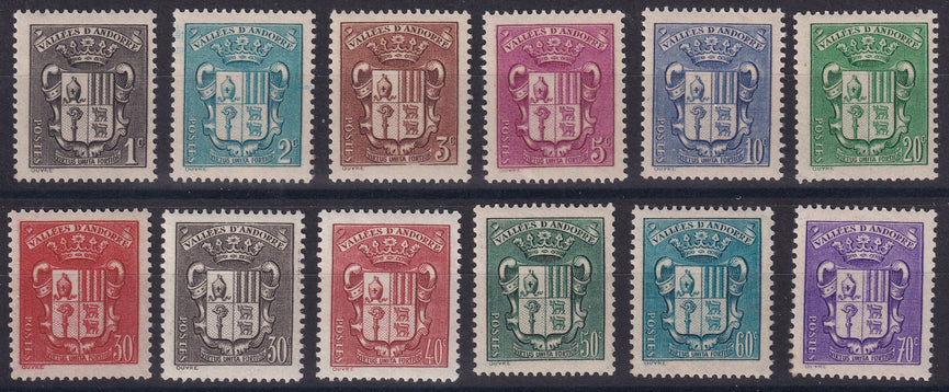 FRENCH ANDORRA SG F83 - F96 (Part Set Missing F88 & F92) 1936 MNH