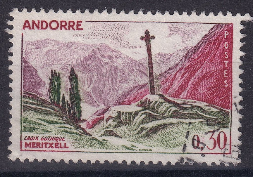 FRENCH ANDORRA SG F175 1961 30c VFU