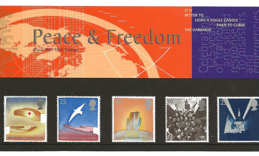 GB 1995 SG 1873-1877 EUROPA - Peace and Freedom Pack 257