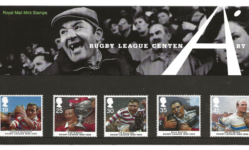 GB 1995 SG 1891-1895 Rugby League Centenary Pack 261