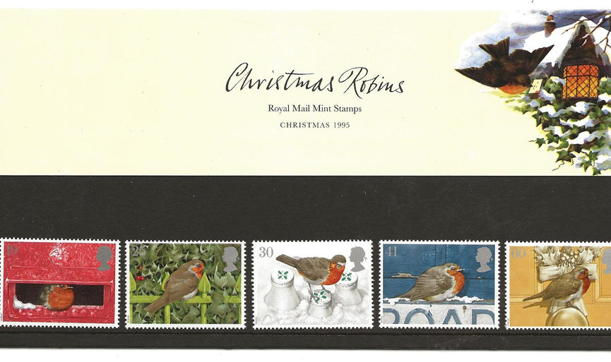 GB 1995 SG 1896-1900 Christmas Robins Pack 262