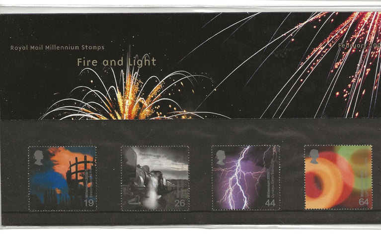 GB 2000 SG 2129-2132  Pack: 308 Millennium Projects (2nd series) Fire and Light