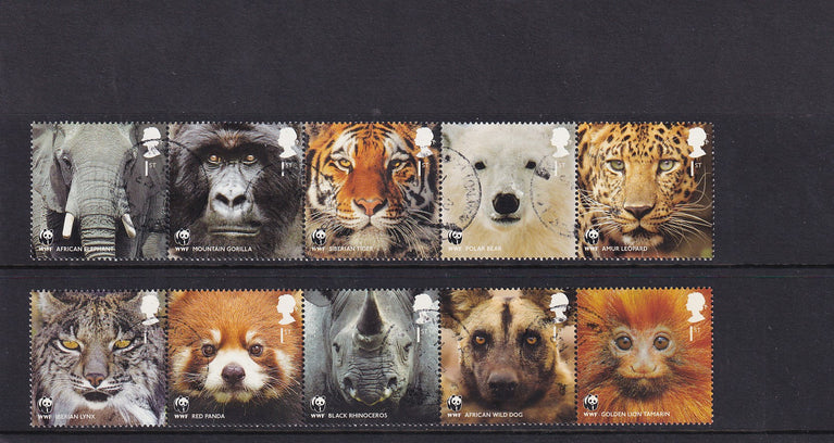 GB 2011 SG 3162 - 3171 50th Anniversary of WWF VFU