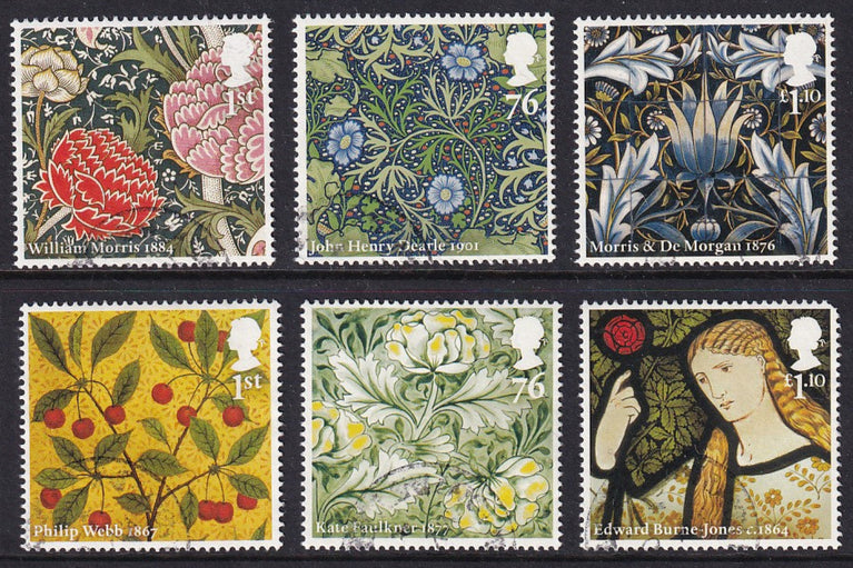 GB 2011 SG 3181 - 3186 150th Anniversary of Morris & Company VFU